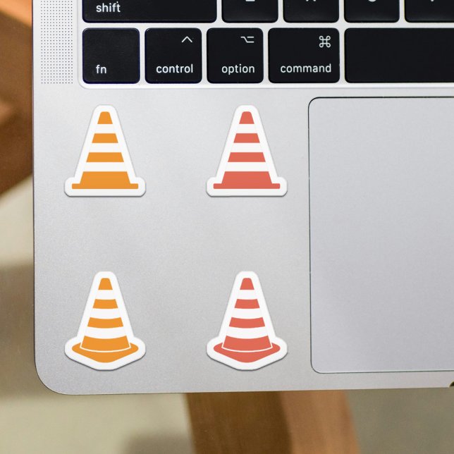 Adesivo Conjunto de Vinhetas de Cones de Tráfego (Set of Traffic Cone Stickers)