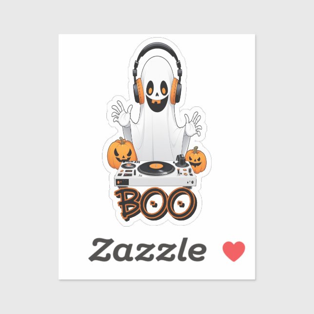 Adesivo Conjunto de Vinhetas de Halloween Spooky (Folha)