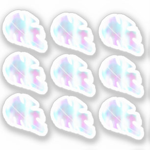 Adesivo Conjunto Líquido Falso Holográfico de Folha de Mon