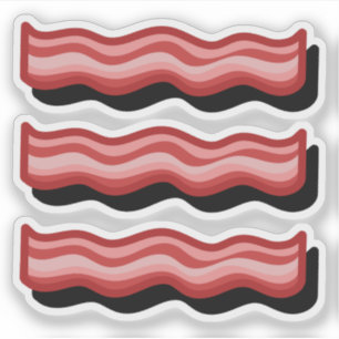 Adesivo Conjunto retrô divertido para amantes de carne de