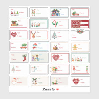 Adesivo Conjunto Variedade do Pacote de presentes de Natal