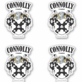 Adesivo Connolly Crest Tradução e Significado Irlandês (x4