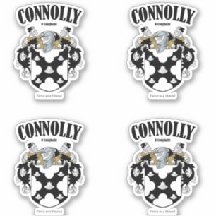 Adesivo Connolly Crest Tradução e Significado Irlandês (x4