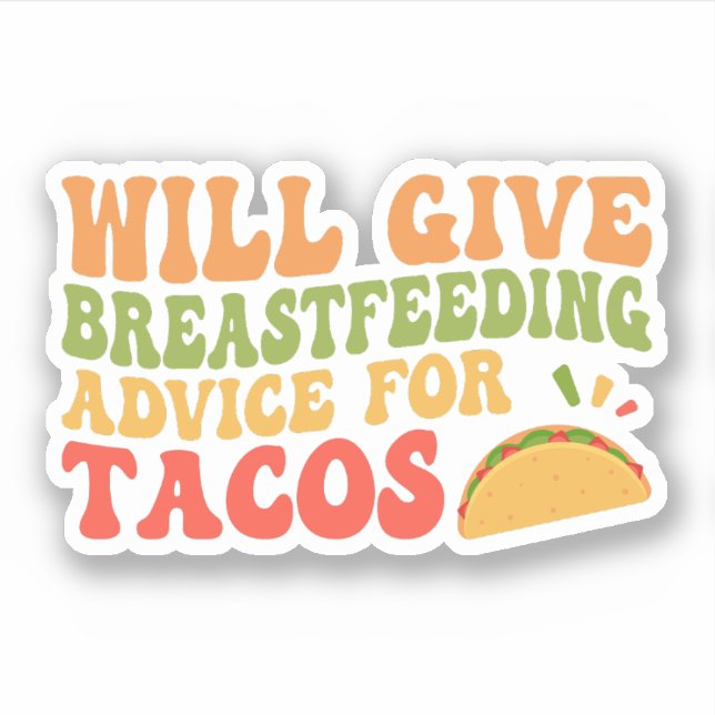 Adesivo Conselheiro de Lactação Engraçado (Frente)
