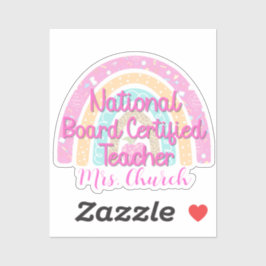 Adesivo Conselho Nacional Certificado pelo Professor Rainb