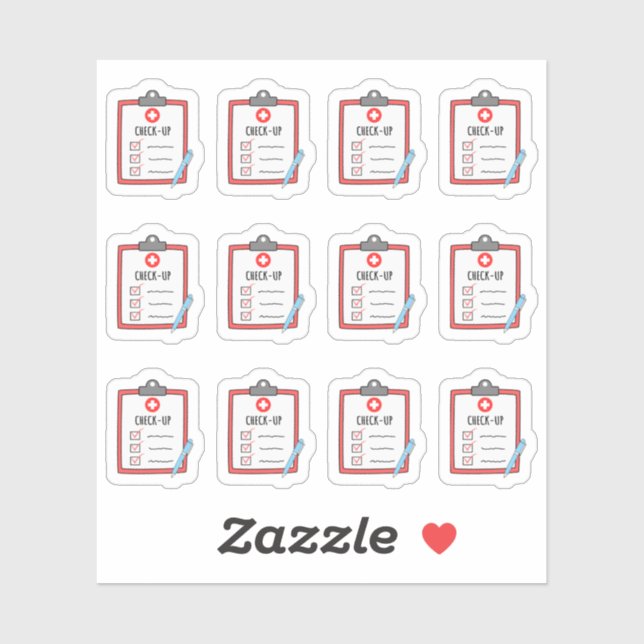 Adesivo Consulte o Doutor Visite o Planejador do Lembrete  (Folha)