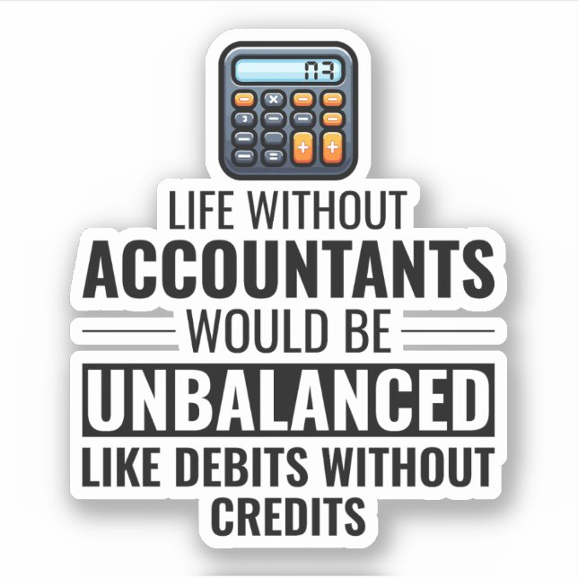 Adesivo Contabilista Contabilista Contabilista Finanças En (Frente)