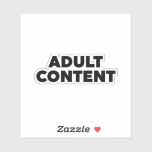 Adesivo Conteúdo de Adultos