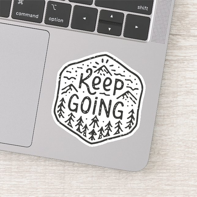 Adesivo Continue indo (Detalhe)