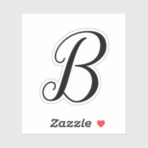 Adesivo Contorno de decal de recorte de letra de monograma