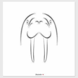 Adesivo Contorno de Walrus
