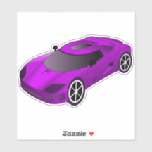 Contorno do Carro Raça Roxo