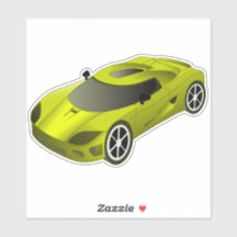 Contorno do Carro Race Amarelo