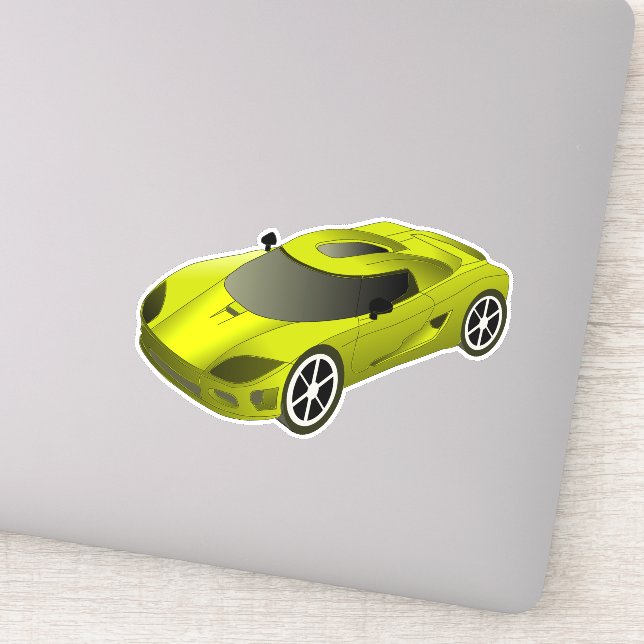 Adesivo Contorno do Carro Race Amarelo (Detalhe)