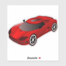 Contorno do Carro Race Vermelho