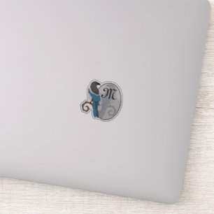 Adesivo Contorno do Monograma da Mídia Negra