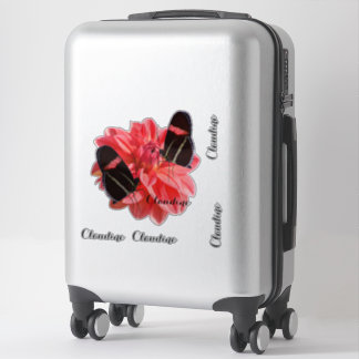 Adesivo Contorno Vinil Sticker Borboleta Bagagem Dahlia