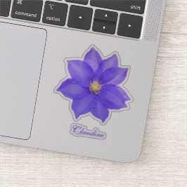 Adesivo Contour Purple Clematis Vinyl Stickers