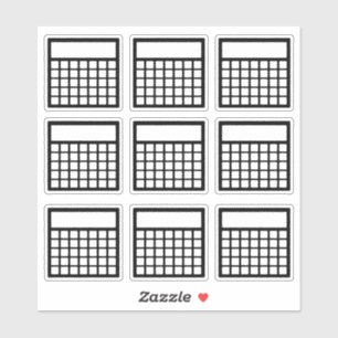 Adesivo Controlador de Habitação Mensal