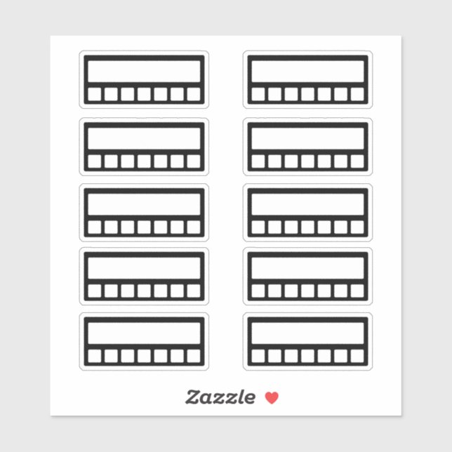 Adesivo Controlador de Hábito Semanal (Folha)