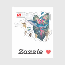 Adesivo Convite tropical