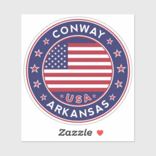 Adesivo Conway Arkansas, Conway