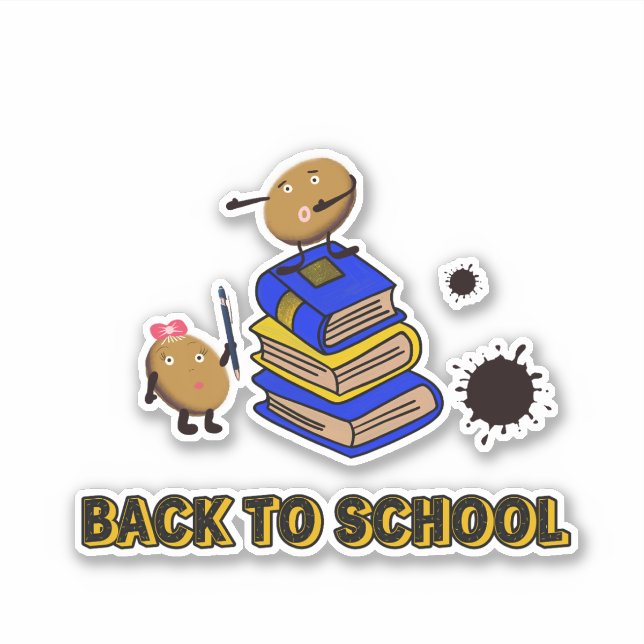 Adesivo Cookies com livros (Frente)