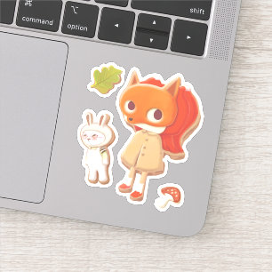 Adesivo Cookies decorados com animais de madeira