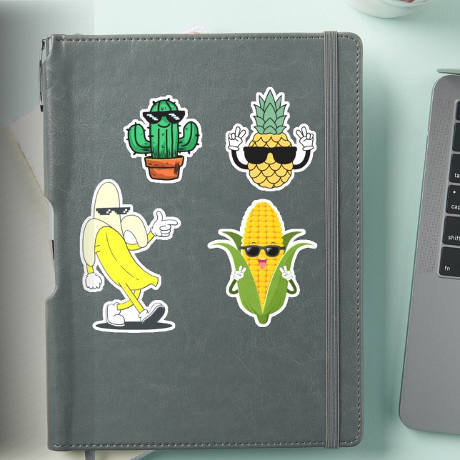 Adesivo Cool Food Sticker Pack Funny Vinyl Stickers (Criador carregado)