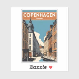 Adesivo Copenhaga Dinamarca
