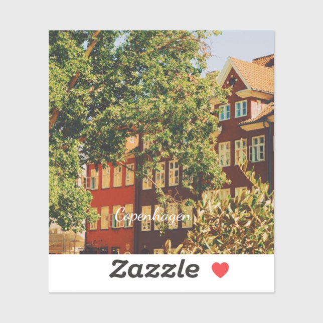 Adesivo Copenhagen cityscape - Denmark (Folha)