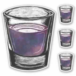 Adesivo Copos de shot