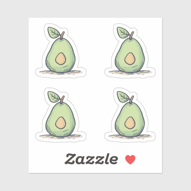 Adesivo Cor da Água Pera Verde (Folha)