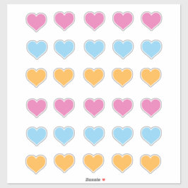 Adesivo Cor da Distância Social Codificada Cor de Cor Azul