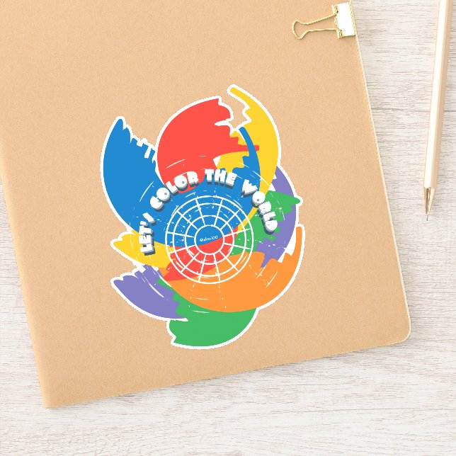 Adesivo Cor do vamos no Mundo (Notebook)