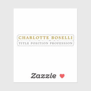 Adesivo Cor Dourada clássica mínima profissional