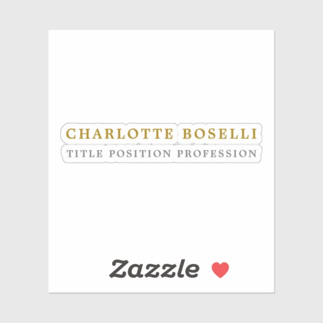 Adesivo Cor Dourada clássica mínima profissional (Folha)