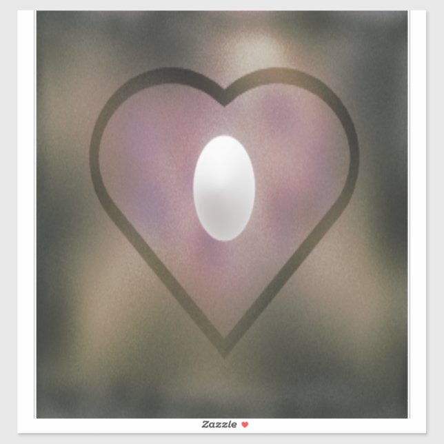 Adesivo Cor mais escura brilhando bolbo branco (Folha)