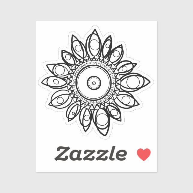 ADESIVO COR-ME PEACOCK MANDALA (Folha)