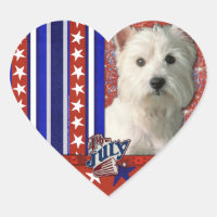 4 de julho Firecracker - West Highland Terrier
