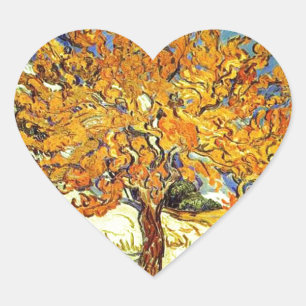 Adesivo Coração A Amoreira, Vincent van Gogh. Arte antiga