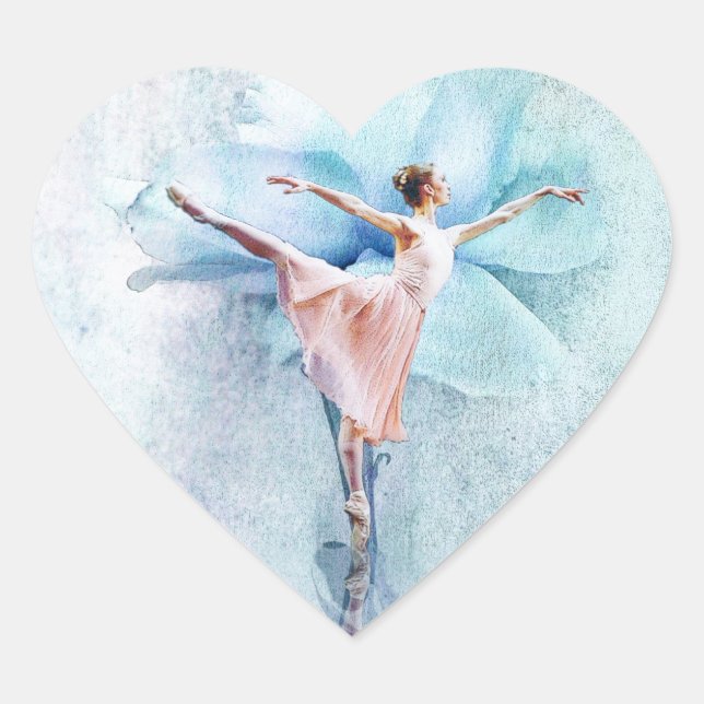 Adesivo Coração A Ballerina (Frente)