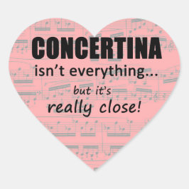 Adesivo Coração A Concetina não é tudo um autocolante