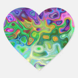 Adesivo Coração Abstrato 4.1