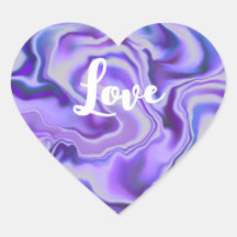 Abstrato Azul e Roxo Marble Digital