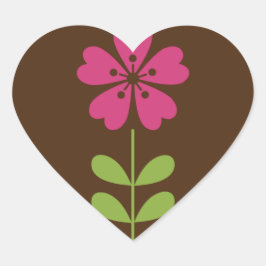 Adesivo Coração abstrato-colorido-decorativo-floral