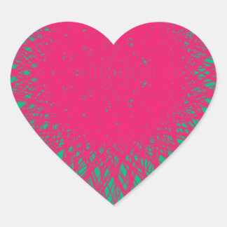 Adesivo Coração abstrato rosa