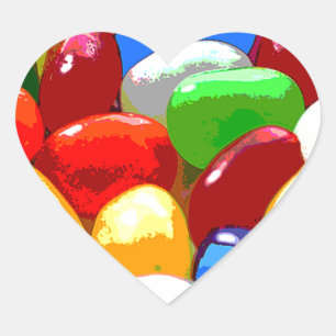 Adesivo Coração açúcar do doce dos doces