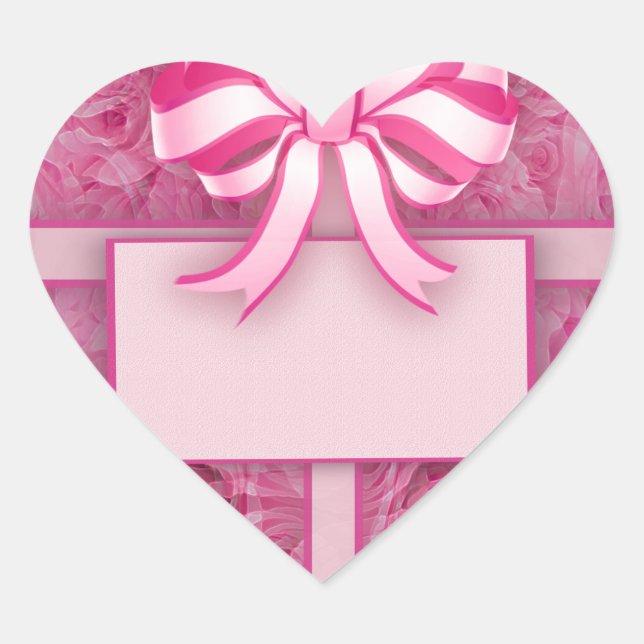 Adesivo Coração Adicionar uma mensagem. (Frente)