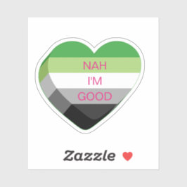 Adesivo Coração Adormecida Anromântico Personalizável